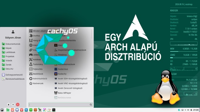 CachyOS - egy Arch disztribúció