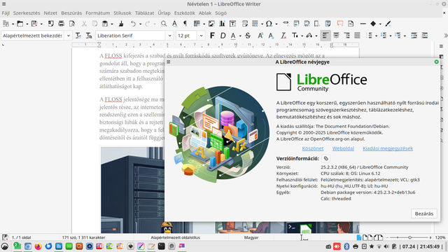 LibreOffice irodaügyvitel